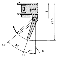 光電開關(guān)致動(dòng)器形式B