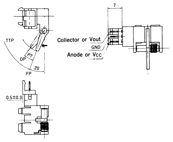 光電開關(guān)OS-5102尺寸規(guī)格