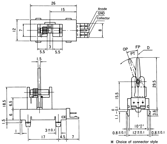 光電開關(guān)OS-5802-2尺寸規(guī)格