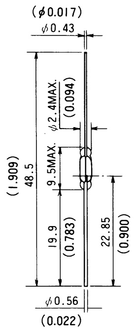 干簧管（磁性開(kāi)關(guān)/磁簧開(kāi)關(guān)）HYR-1002尺寸規(guī)格