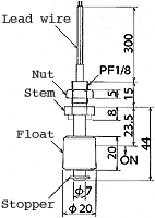 液位開關(guān)（水位開關(guān)/液位傳感器）MFS17-A-1尺寸規(guī)格